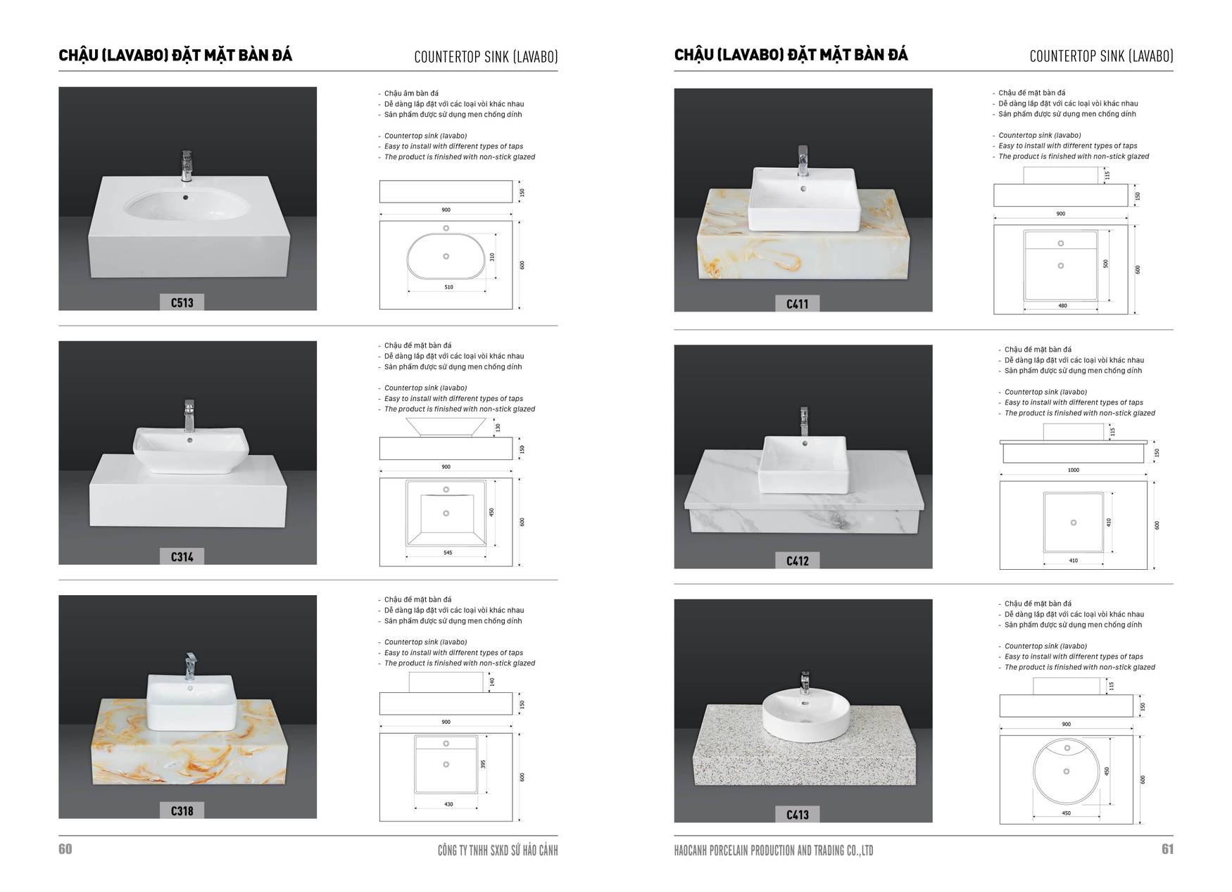 Bảng giá và Catalogue Thiết bị vệ sinh Hảo Cảnh HC mới nhất 2025 /Page 31